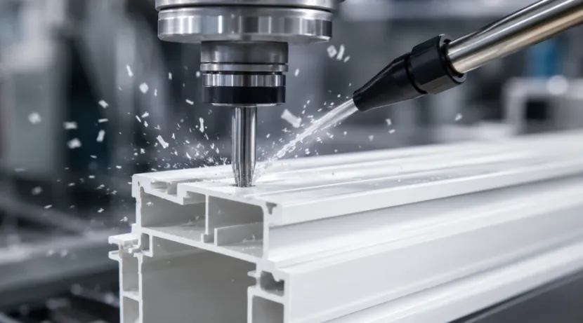 Prevent Melting & Chipping in PVC/uPVC Profile CNC Machining